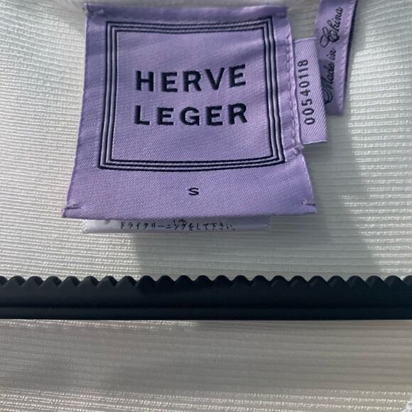 Herve Leger Jacket, NWOT, Ruffle White Jacket Blazer - Picture 2 of 4